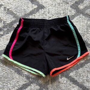 Nike Kid's Athletic Shorts with Black and Vibrant Trim